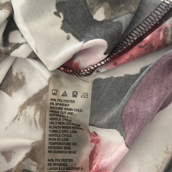 Floral Sleeveless Top - Black, Pink, Brown - Picture 3 of 3